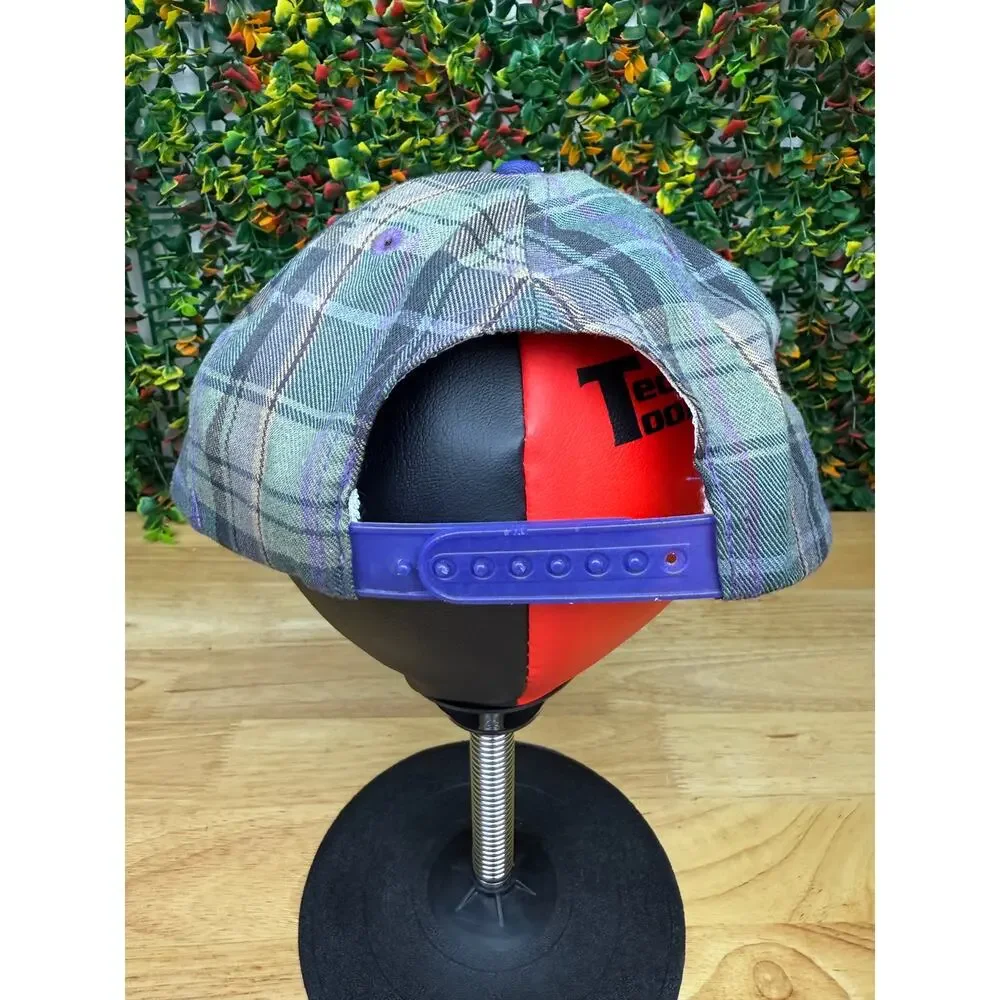 Texas A&M Aggies Koza's San Sun Plaid Hat Vintage 90's Purple Tartan‎ ATM NCAA